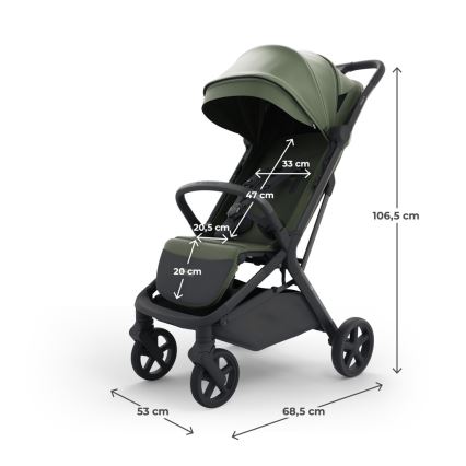 KINDERKRAFT SELECT - Otroški športni voziček NUBI 3 Mystic Green