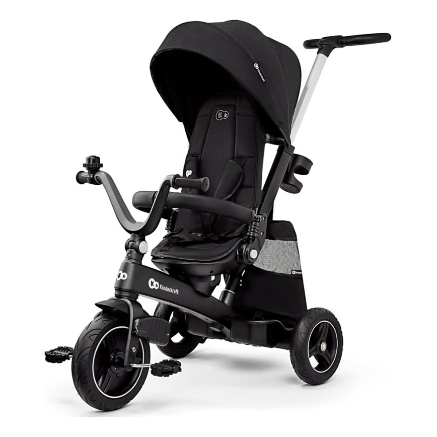KINDERKRAFT SELECT - Otroški tricikel 5v1 EASYTWIST Premium črna