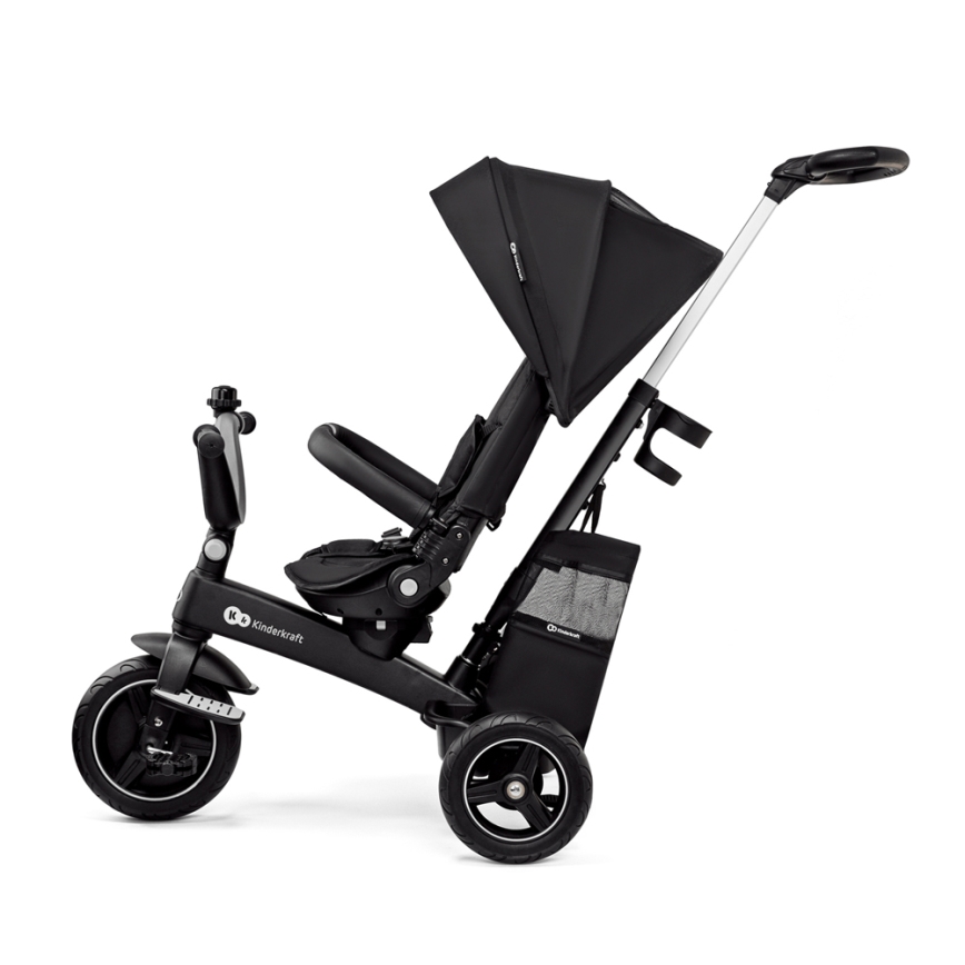 KINDERKRAFT SELECT - Otroški tricikel 5v1 EASYTWIST Premium črna