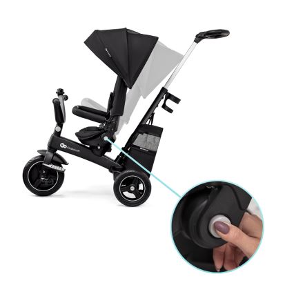 KINDERKRAFT SELECT - Otroški tricikel 5v1 EASYTWIST Premium črna