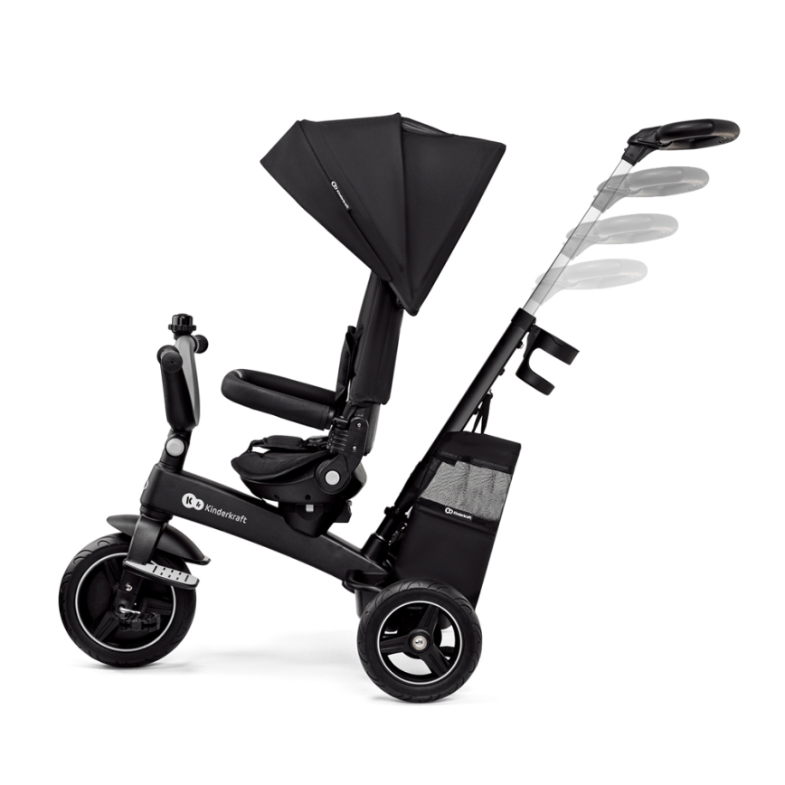 KINDERKRAFT SELECT - Otroški tricikel 5v1 EASYTWIST Premium črna