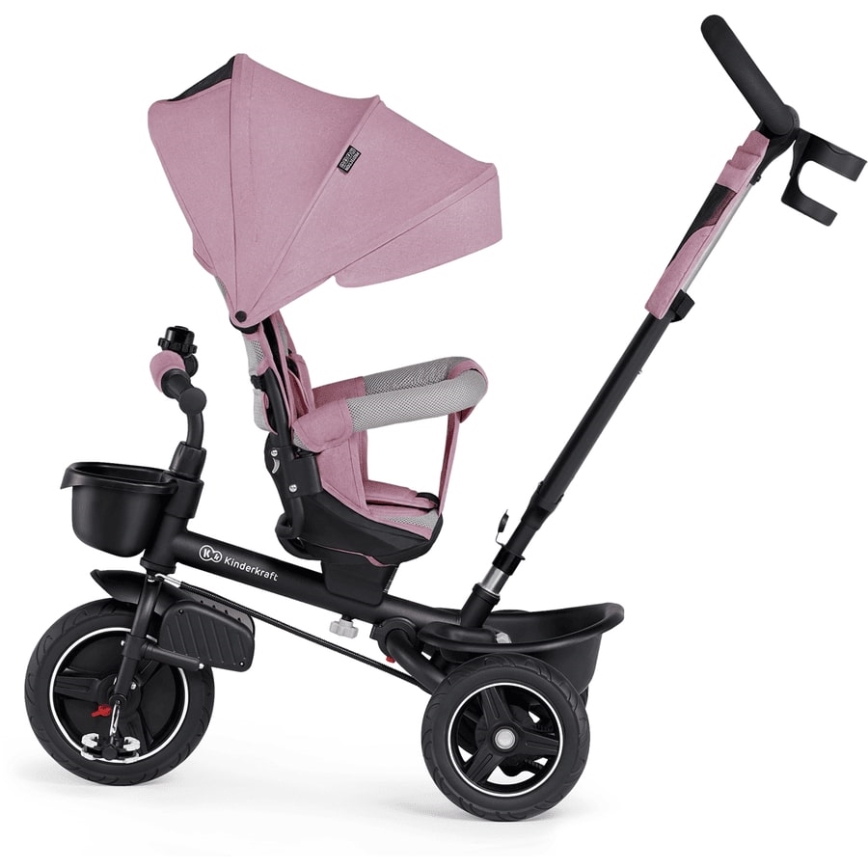 KINDERKRAFT - Otroški tricikel 5v1 SPINSTEP roza