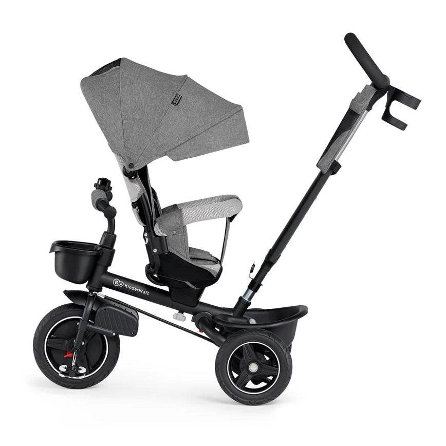 KINDERKRAFT - Otroški tricikel 5v1 SPINSTEP siva