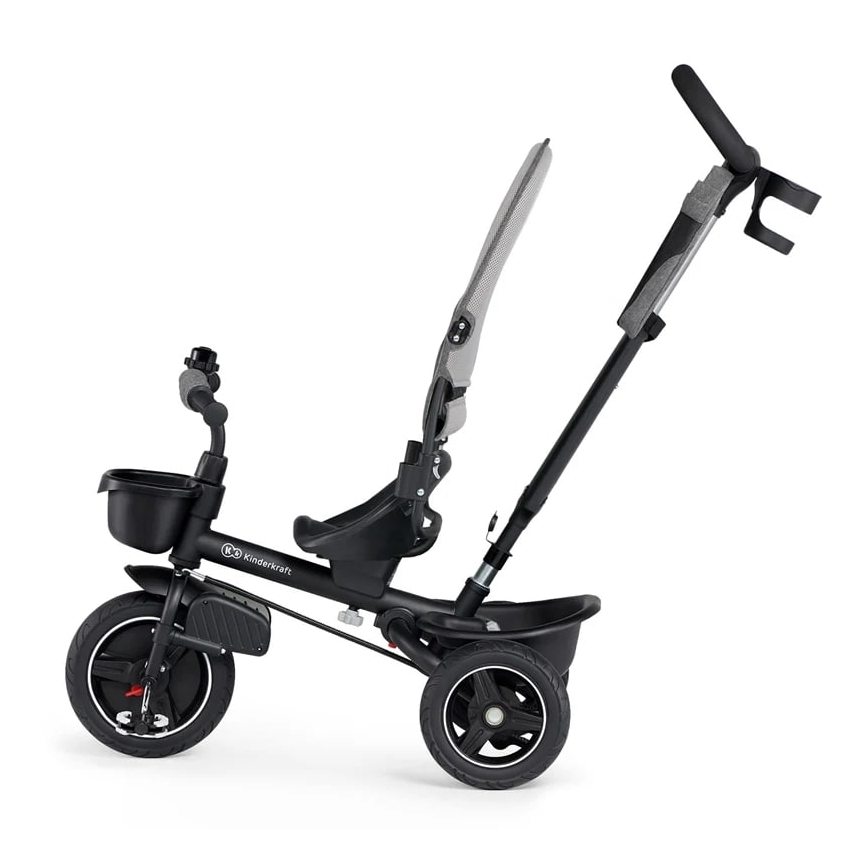 KINDERKRAFT - Otroški tricikel 5v1 SPINSTEP siva