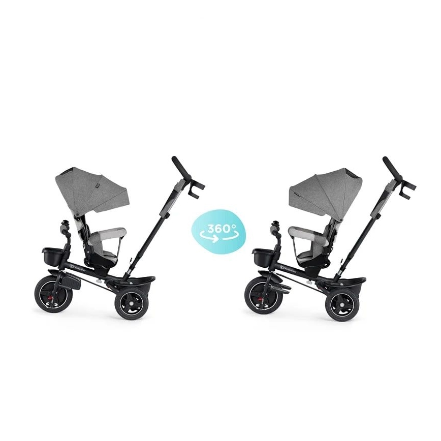 KINDERKRAFT - Otroški tricikel 5v1 SPINSTEP siva
