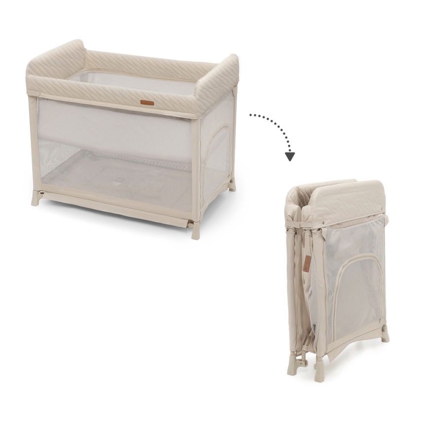 KINDERKRAFT SELECT - Potovalna posteljica MOON DREAM bež