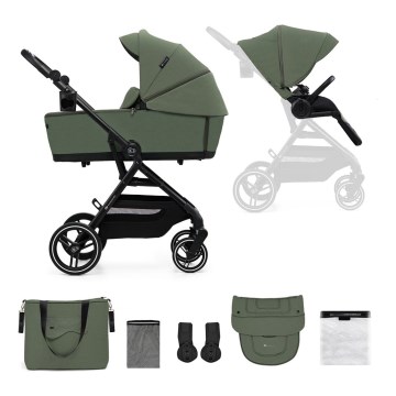 KINDERKRAFT SELECT - Športni voziček 2v1 YOXI Mystic green