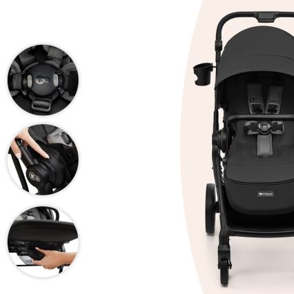 KINDERKRAFT SELECT - športni voziček YOXI, mesečno siva