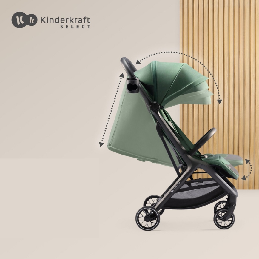 KINDERKRAFT SELECT - Voziček NUBI 2 zelena