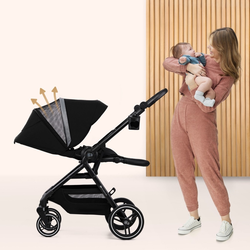 KINDERKRAFT SELECT - Voziček YOXI Pure črna