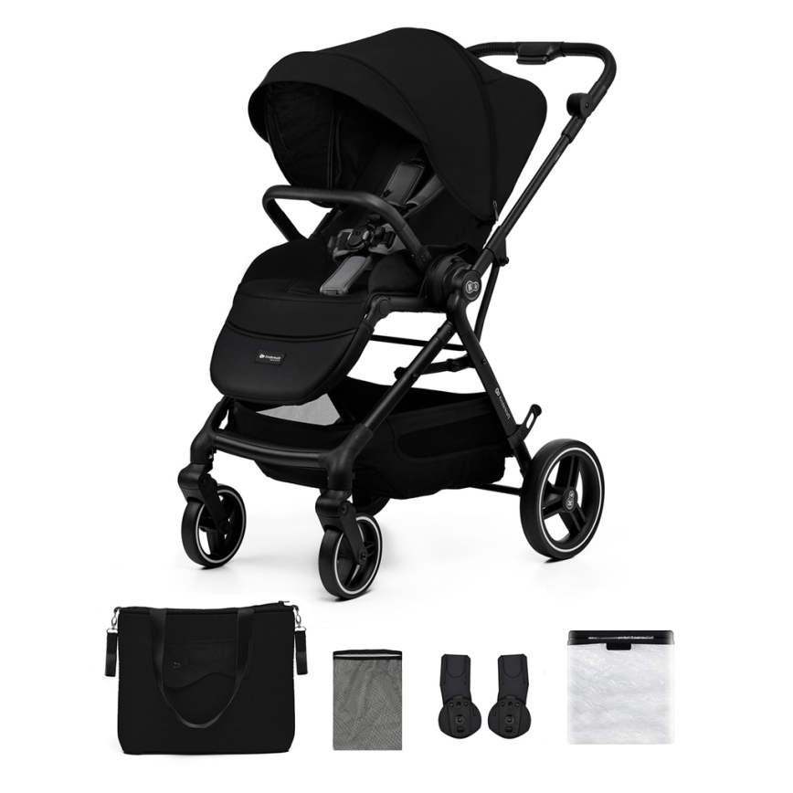 KINDERKRAFT SELECT - Voziček YOXI Pure črna