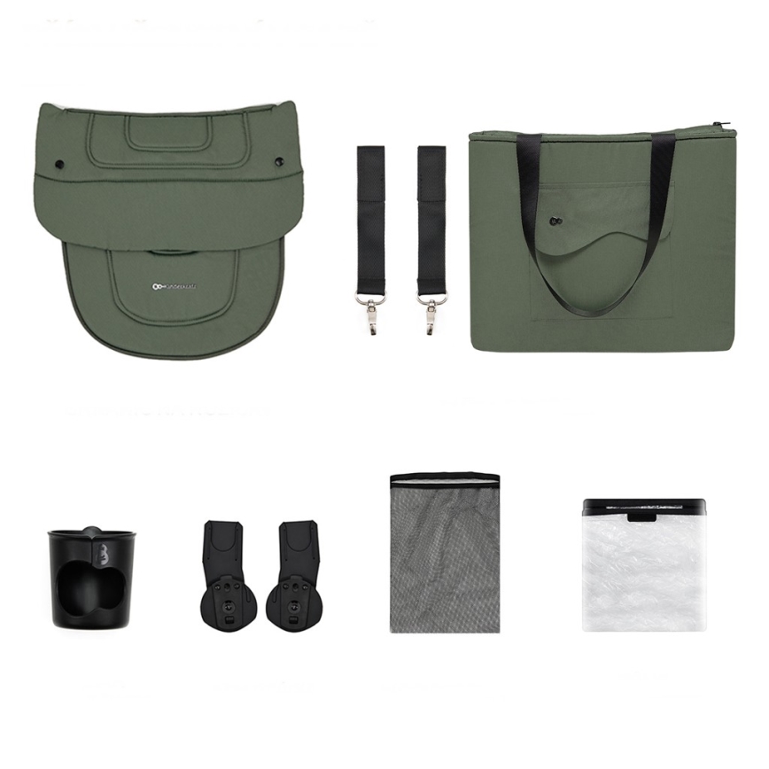 KINDERKRAFT SELECT - Športni voziček 2v1 YOXI Mystic green