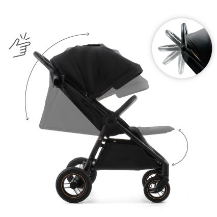 KINDERKRAFT - Športni voziček MITZY Air črn