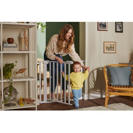 KINDERKRAFT - Varnostna pregrada LOCK&GO 75-103 cm bela