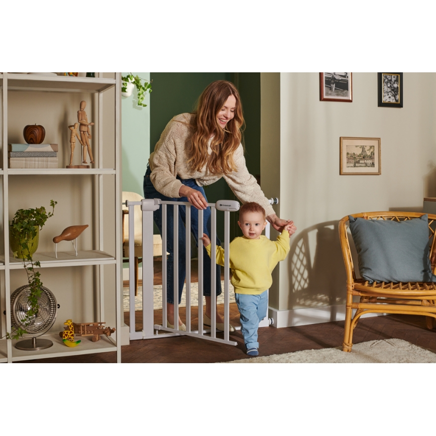 KINDERKRAFT - Varnostna pregrada LOCK&GO 75-103 cm bela