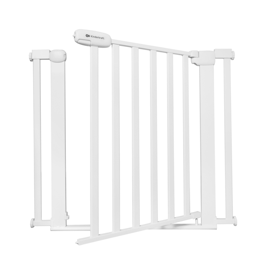 KINDERKRAFT - Varnostna pregrada LOCK&GO 75-103 cm bela