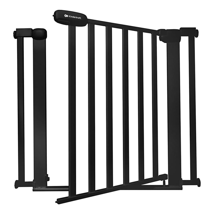 KINDERKRAFT - Varnostna pregrada LOCK&GO 75-103 cm črna