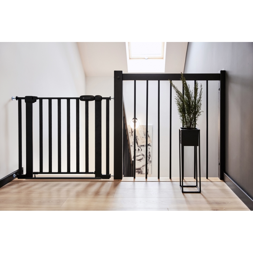 KINDERKRAFT - Varnostna pregrada LOCK&GO 75-103 cm črna