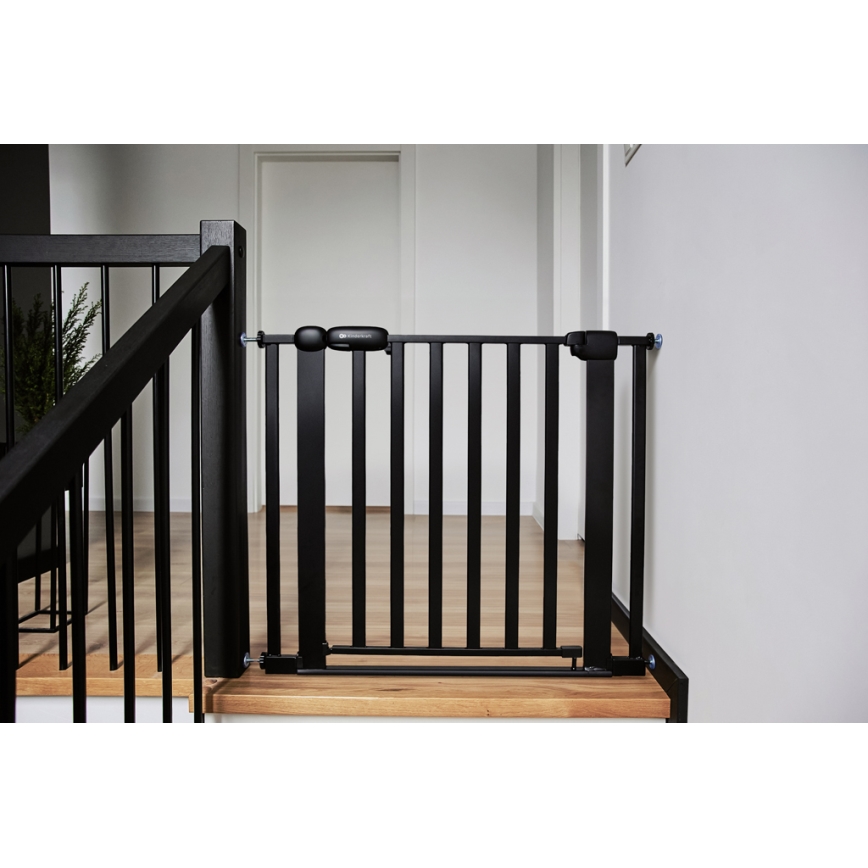 KINDERKRAFT - Varnostna pregrada LOCK&GO 75-103 cm črna