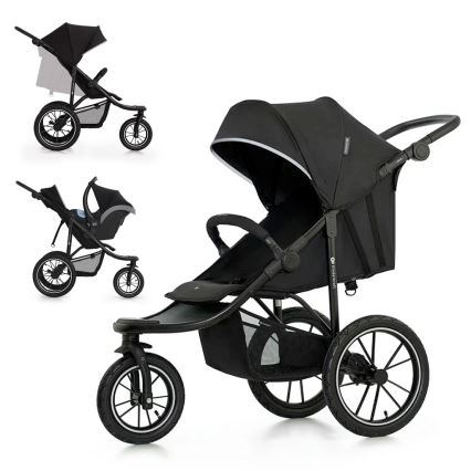 KINDERKRAFT - Voziček HELSI2 črna