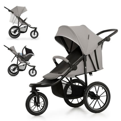 KINDERKRAFT - Voziček HELSI2 siva