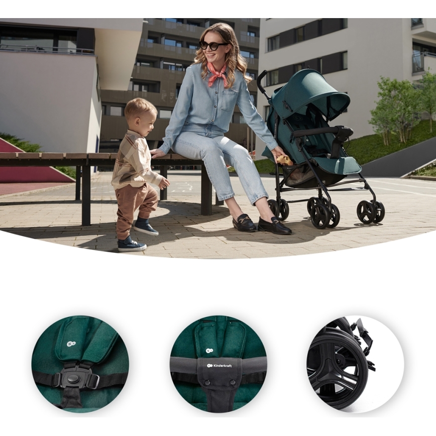 KINDERKRAFT - Voziček TIK Green gozd
