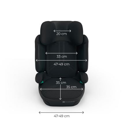 KINDERKRAFT - Zložljiv avtosedež XPAND 2 PRO 100-150 cm črna