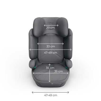 KINDERKRAFT - Zložljiv avtosedež XPAND 2 PRO 100-150 cm siv