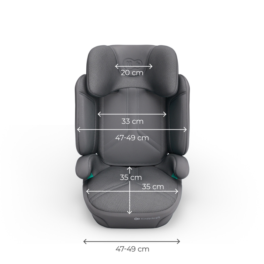 KINDERKRAFT - Zložljiv avtosedež XPAND 2 PRO 100-150 cm siv