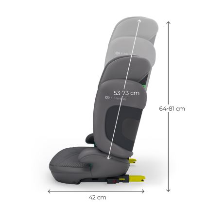 KINDERKRAFT - Zložljiv avtosedež XPAND 2 PRO 100-150 cm siv