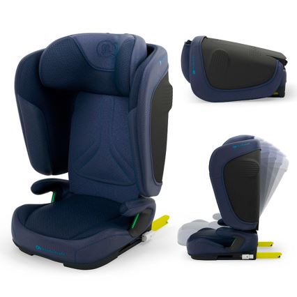 KINDERKRAFT - Zložljiv otroški avtosedež UNITY 2 i-Size 100-150 cm temno moder
