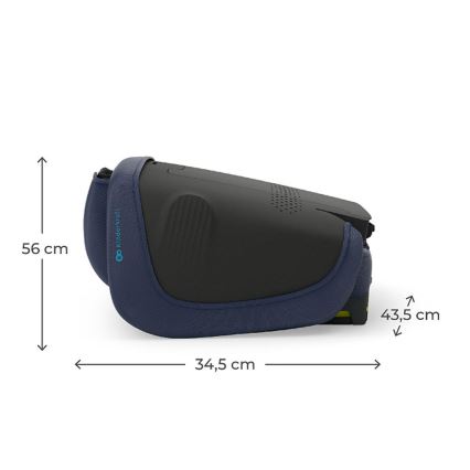KINDERKRAFT - Zložljiv otroški avtosedež UNITY 2 i-Size 100-150 cm temno moder