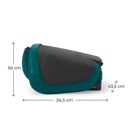 KINDERKRAFT - Zložljiv otroški avtosedež UNITY 2 i-Size 100-150 cm turkizne barve