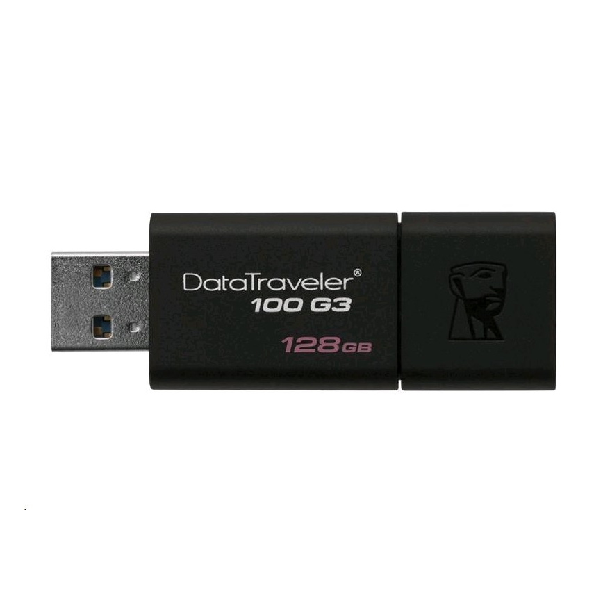 Kingston - Flash Drive DATATRAVELER 100 G3 USB 3.0 128GB črn
