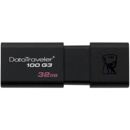 Kingston - Flash Drive DATATRAVELER 100 G3 USB 3.0 32GB črn