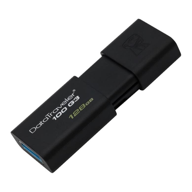 Kingston - Flash Drive DATATRAVELER 100 G3 USB 3.0 128GB črn