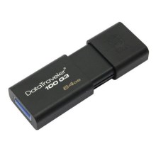 Kingston - Flash Drive DATATRAVELER 100 G3 USB 3.0 64GB črn
