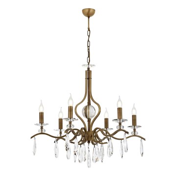 Klasikna Lampa 6xE14/40W/230V bronza