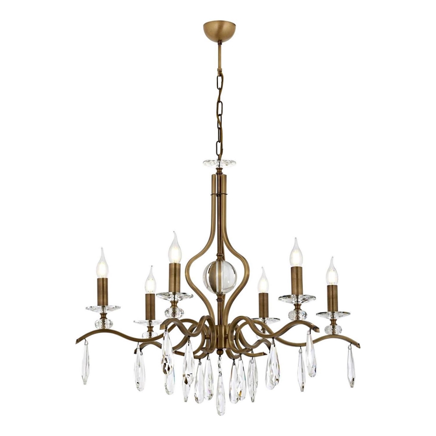 Klasikna Lampa 6xE14/40W/230V bronza