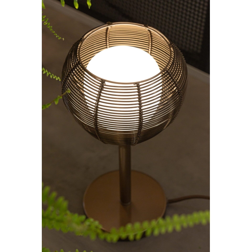 Namizna svetilka NEST 1xE14/7W/230V bakrena