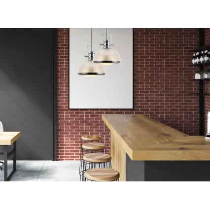 Lestenec na drogu THOR 1xE27/11W/230V sijajni krom
