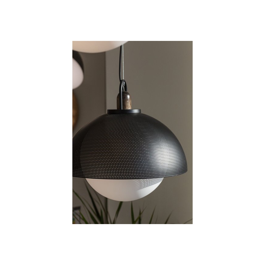 Lestenec na vrvici GRAVEN 1xE27/11W/230V črna