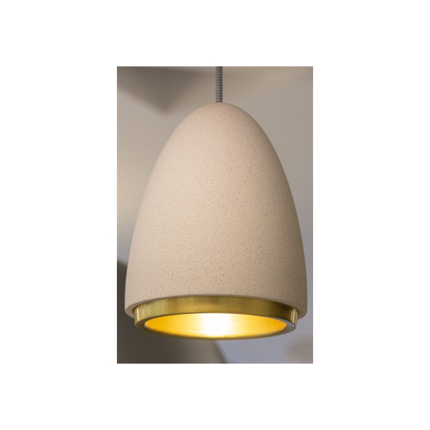 Lestenec na vrvici CONCRETE 1xGU10/5W/230V siva/zlata