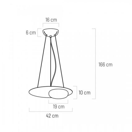 LED Lestenec na vrvici PETIT LED/12W/230V črna