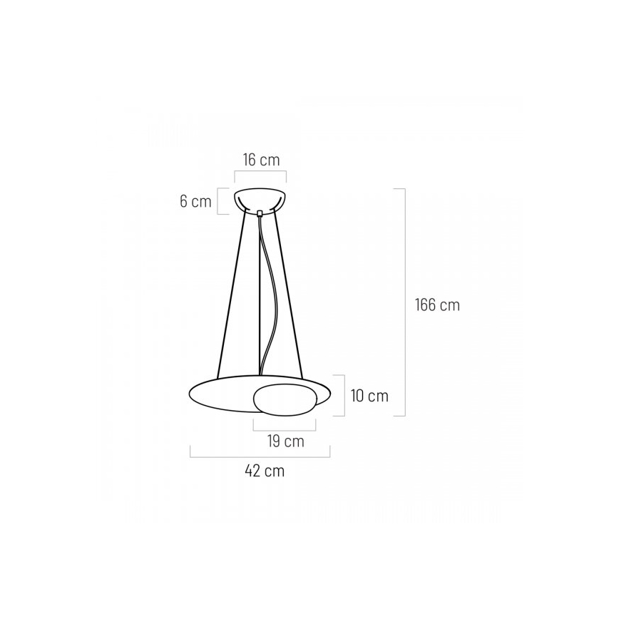 LED Lestenec na vrvici PETIT LED/12W/230V črna