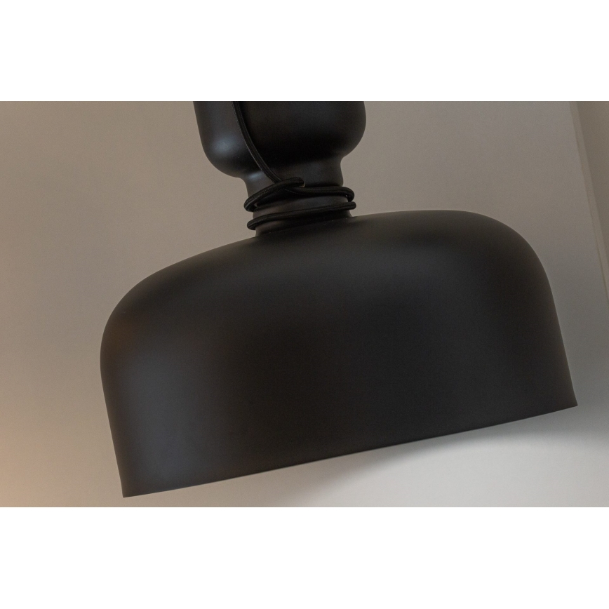Lestenec na vrvici ABEL 2xE27/11W/230V premer 28 cm črna