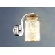 LED Stenska svetilka JAR LED/5W/230V zlata/sijajni krom/les