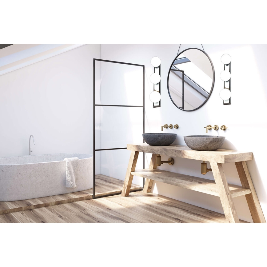 LED Stenska svetilka STARLIGHT 3xG9/3W/230V mat krom