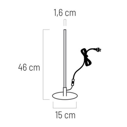 LED Namizna svetilka VIZIO LED/7W/230V črna