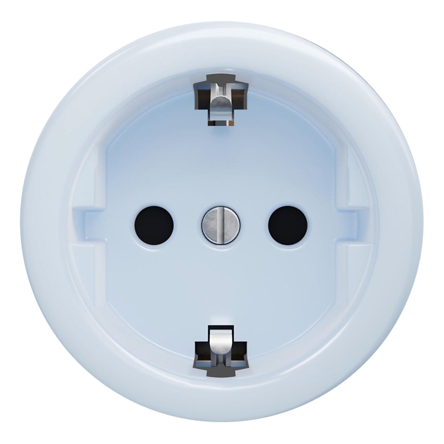 Kliklap - Retro domača vtičnica SCHUKO 230V/16A brez okvirja, modra